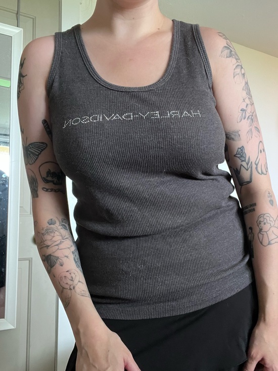 Tops - Harley Davidson Rhinestone Tank